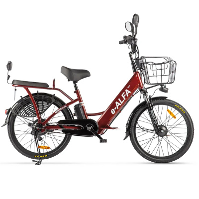 Электровелосипед GREEN CITY e-ALFA new (Коричневый-2153)
