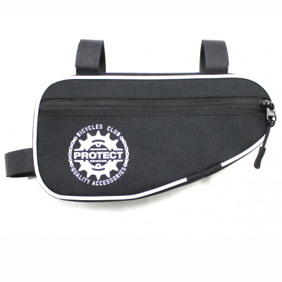 Велосумка под раму, 23,5х13,5х5см, чер./бел., PROTECT™