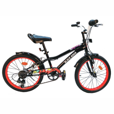 Велосипед BlackAqua Rainer 20", 6 ск (черно-красный)