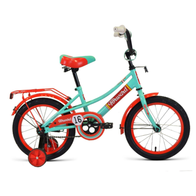 Велосипед FORWARD AZURE 18 (18" 1 ск.) 2019-2020, зеленый/красный, RBKW0LNH1022