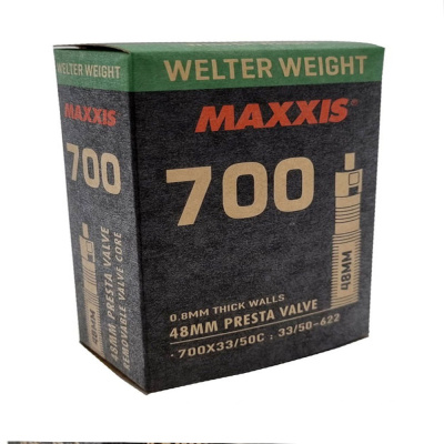 Велокамера Maxxis 2023 Welter Weight 700X33/50C LSV Авто ниппель 48 (б/р)