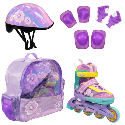 Роликовый комплект FLORET violet XS(27-30_