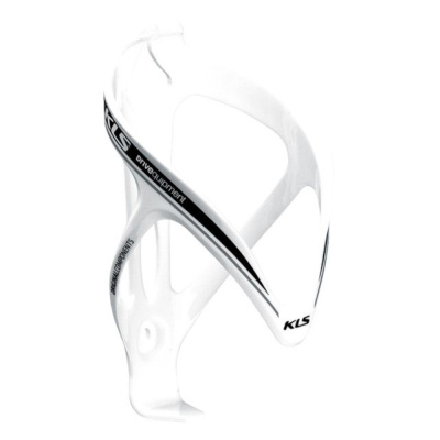 Флягодержатель CURE, нейлон, белый с черной полосой