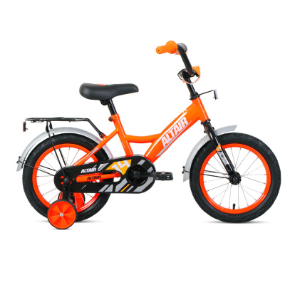 Велосипед ALTAIR KIDS 14 (14'' 1ск) ярко-оранжевый/белый