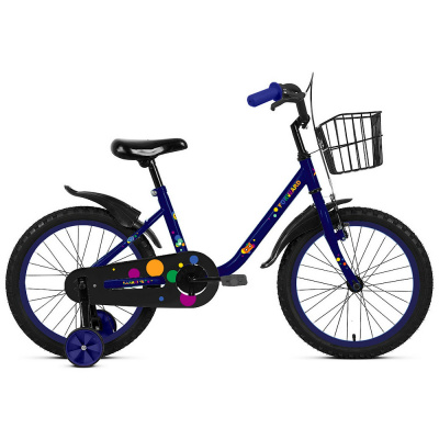 Велосипед FORWARD BARRIO 18 (18" 1 ск.) 2023, темно-синий