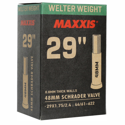 Велокамера Maxxis 2023 Welter Weight 29X1.75/2.4 LSV48 Авто ниппель 0.8mm (б/р)