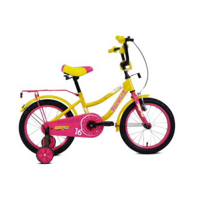 Велосипед FORWARD FUNKY 16 (16'' 1ск.) желтый / фиолетовый