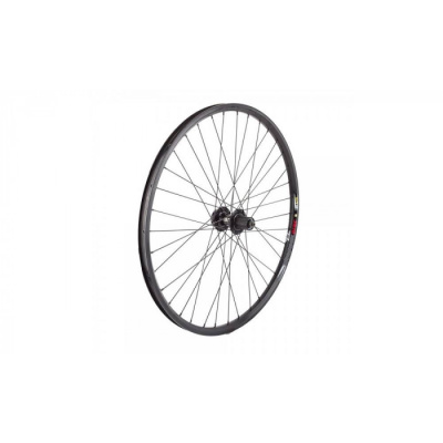 Колесо в сборе, 28"/29", Переднее, WZ-201FQR, 32отв., 100 мм, 9 мм (эксц), V-Brake, Двустеночный, Fo