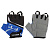 Перчатки велосипедные, цвет черный с синим, размер L
