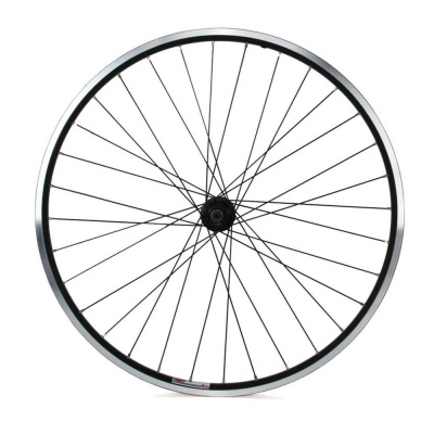 Колесо 26" переднее в сборе диск, дв.обод, втулка алюм,эксцентрик/630071