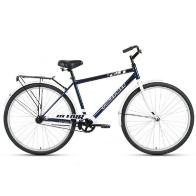 Велосипед ALTAIR CITY 28 high (28" 1 ск. рост. 19") 2022, темно-синий/серый, RBK22AL28017