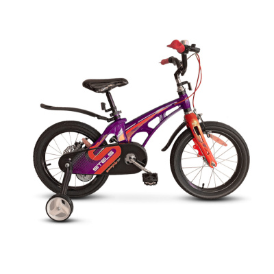 Детский велосипед STELS Galaxy, размер колес 16 дюймов (Фиолетовый/красный), арт.V010