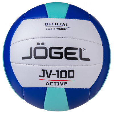 Мяч волейбольный Jogel JV-100, синий/мятный (BC21) 1/50