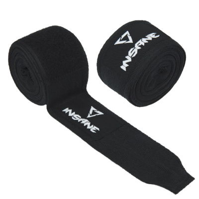 Бинт боксерский INSANE BASE IN22-HW300, хлопок, черный, 3,5 м