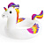 Надувной круг 119х91см "Волшебный Единорог" от 10 лет, уп.12