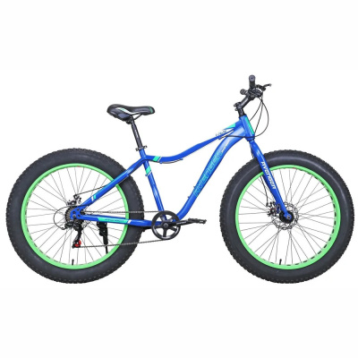 Велосипед 26" AVENGERS FAT C262D синий/зеленый неон 17,5"