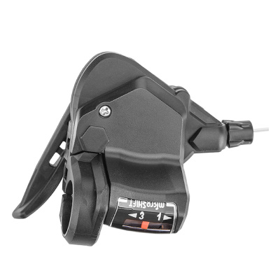 Шифтер/манетка левый Microshift  ТS38-3L 3-х скор.с тросом 1800мм