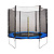 Батут c сеткой BaseFit TR-201 244 см, синий (Без характеристики)