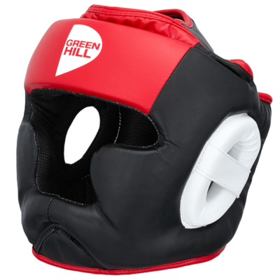 Боксерский шлем POISE черно-красный (L)