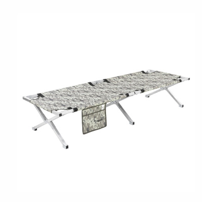 Кровать походная алюм. профиль 25*25мм КМФ цифра 300кг (T-HS-BD640-190-DG)