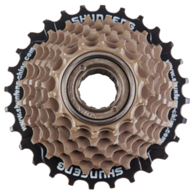 Трещотка 7 ск. 14-16-18-20-22-24-28T дискретная коричневая