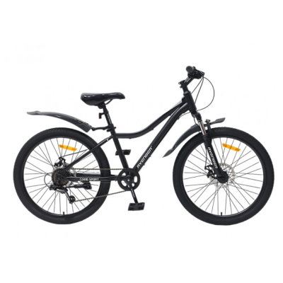 Велосипед 22" AVENGER C221D, черный/серебристый