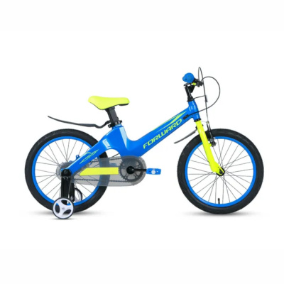 Велосипед FORWARD COSMO 18 2.0 (18" 1 ск.) 2022, синий, IBK22FW18199