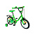 Велосипед 14" Nameless PLAY, зеленый/черный