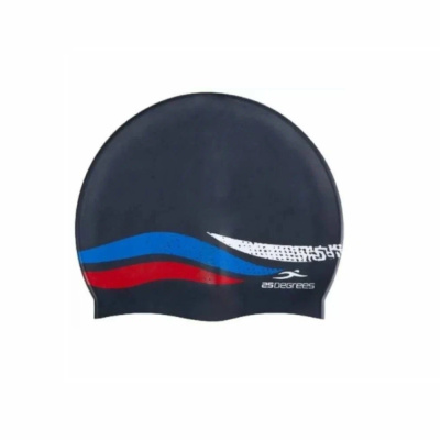 Шапочка для плавания 25DEGREES Russia JR Black 25D21005J, силикон, подростковый