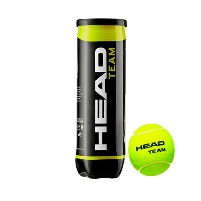 Мяч теннисный HEAD Team 3B,арт.575703, уп.3 шт, одобр.ITF, фетр, нат.резина, желтый