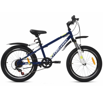 Велосипед FORWARD UNIT 20 2.0 (20" 6 ск. рост. 10.5") 2022, темно-синий/белый, IBK22FW20060