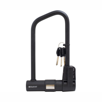 Замок велосипедный навесной (10,5) БУЛАТ ВС 387-01 всепогодный 3кл. d=16.5 мм с креплением на раму 