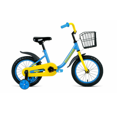 Велосипед FORWARD BARRIO 14 (14" 1 ск.) 2022, синий, IBK22FW14134