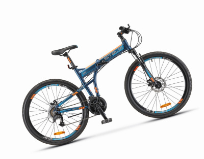 Велосипед 26" STELS Pilot-950 MD ( 17.5" темно-синий)