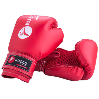 Перчатки боксерские Rusco, 6oz, к/з, красный 1/30