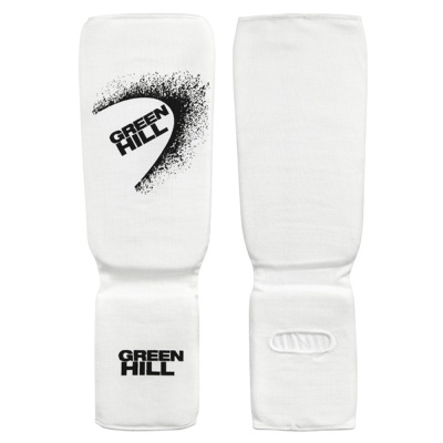 Защита голень-стопа Эластик белая (XL)
