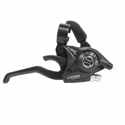 Шифтер триггерный с ручкой тормоза SF-TS60-8S C.STAR правый 8 скоростей, с тросом 2050мм