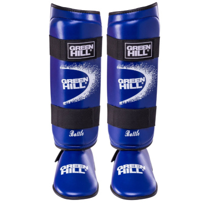 Защита голень-стопа BATTLE синяя (M)