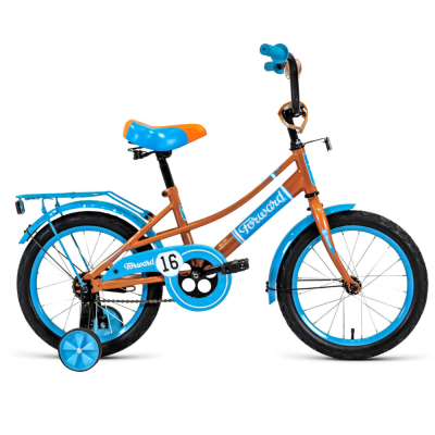 Велосипед FORWARD AZURE 20 (20" 1 ск. рост 10.5") 2019-2020, бежевый/голубой, RBKW04601002