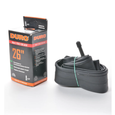 Велокамера DURO 26" (В КОРОБКЕ) 26х2.125 A/V-48 (ВЫСОКИЙ НИППЕЛЬ)