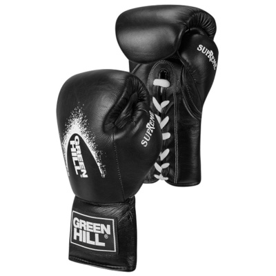Боксерские перчатки SUPREME черные (10 oz)