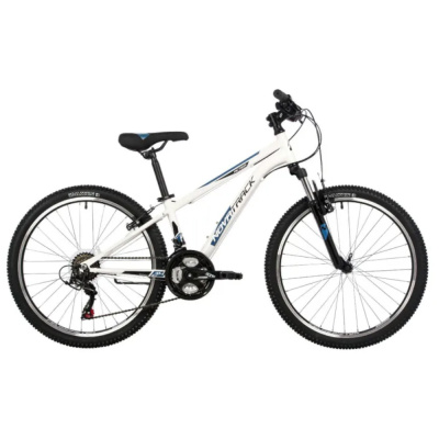 Велосипед NOVATRACK 24" ACTION сталь 12'', белый, 18 скор.TZ500/TS-38/TZ500/SG-6S, V-brake