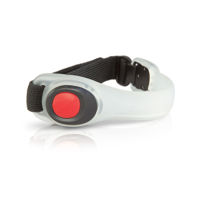 Фонарь ЯРКИЙ ЛУЧ V-002R "Браслет" 2 красных LED 2 режима, 2хCR2032 в комплекте