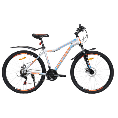 Велосипед 27.5" AVENGER C275D  серый/синий неон 17,5"
