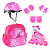 Комплект роликовый FLORET white-pink-violet S(31-34)