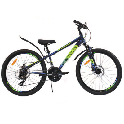 Велосипед 24" STELS Navigator-400 MD (12" Синий/салатовый/голубой)