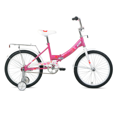 Велосипед ALTAIR CITY KIDS 20 COMPACT (20" 1 ск. рост. 13" скл.) 2020-2021, розовый, 1BKT1C201007	