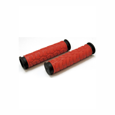 Грипсы CLARKS C49RB 125 мм, красно-черные (3-125)