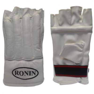 Шингарды Ronin белые, р-р M,Flex,разр. для единоборств, пр-во Пакистан FQ-151-+ 
