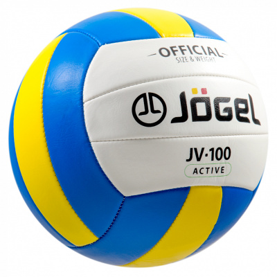 Мяч волейбольный Jogel JV-100, синий/желтый (BC21) 1/50
